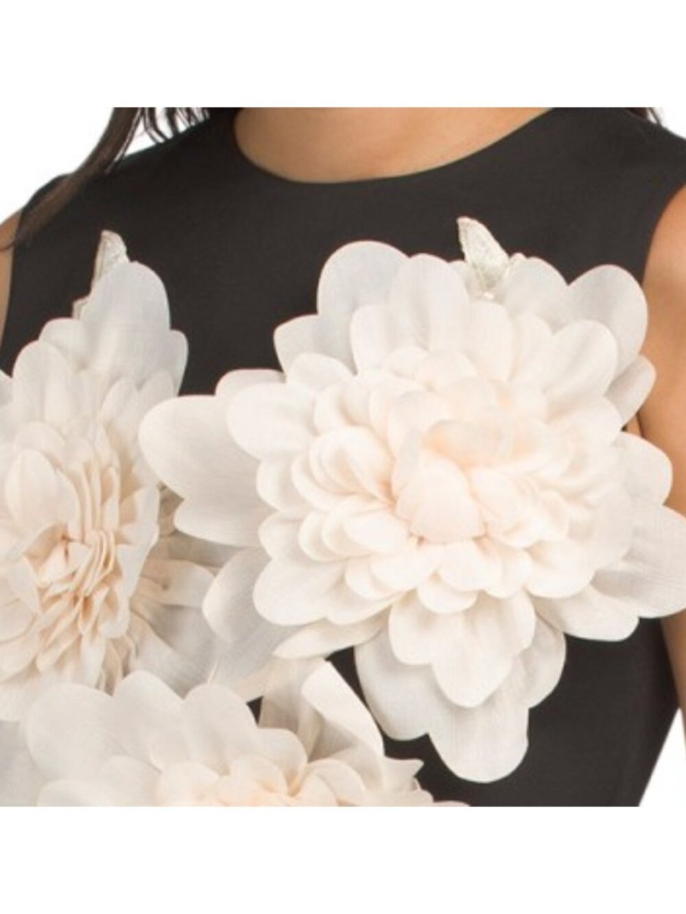 DALIA MACPHEE Sleeveless 3d Floral Mini Shift Dress - Picture 3 of 3